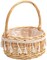 Woven Storage Basket with Handles Easter Basket Wedding Flower Girl Baskets Wicker Laundry Basket Rustic Decorative Flower Basket S
